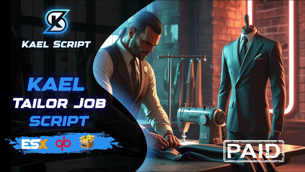 Tailor Job FiveM Script For ESX, QB, QBOX | GTA 5 Roleplay