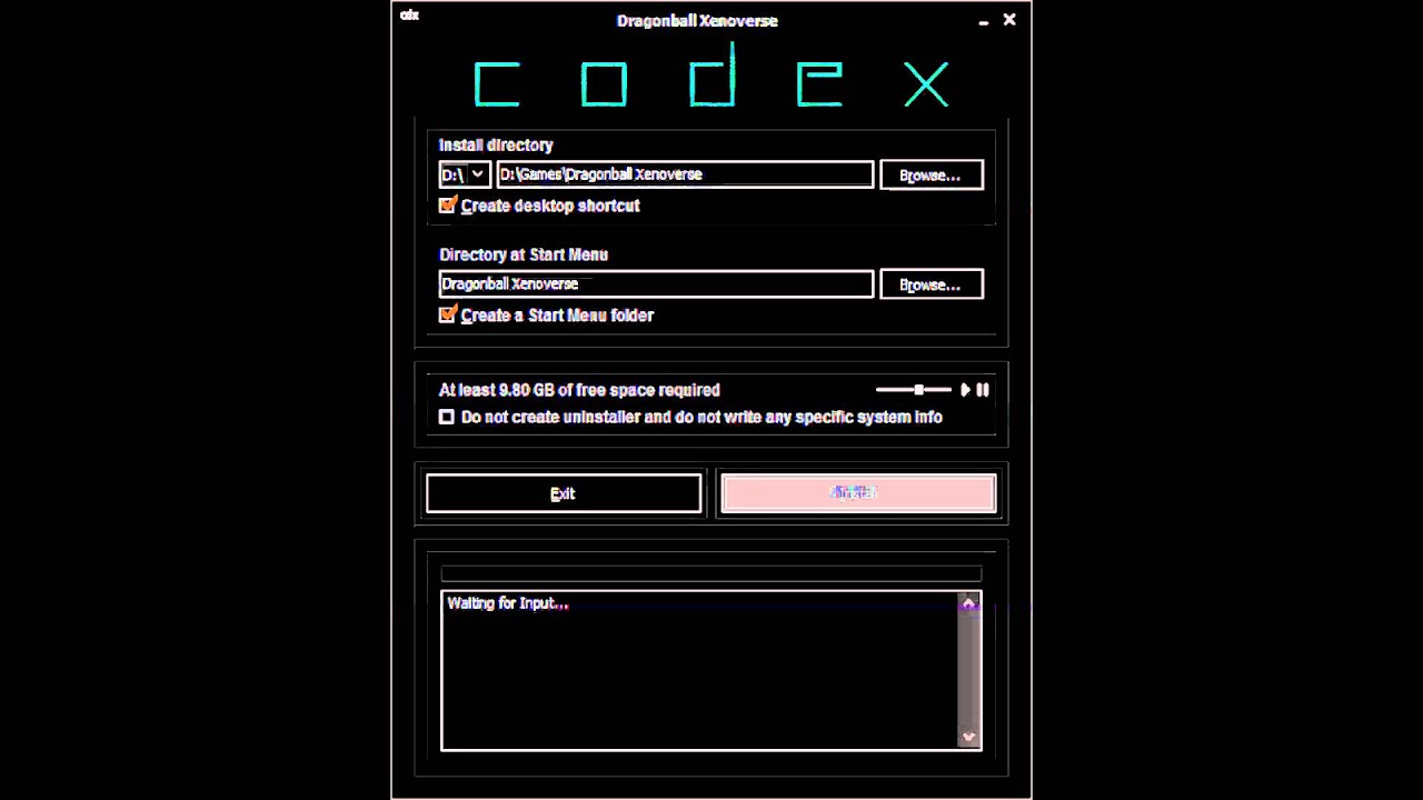 CODEX (2015) installer music