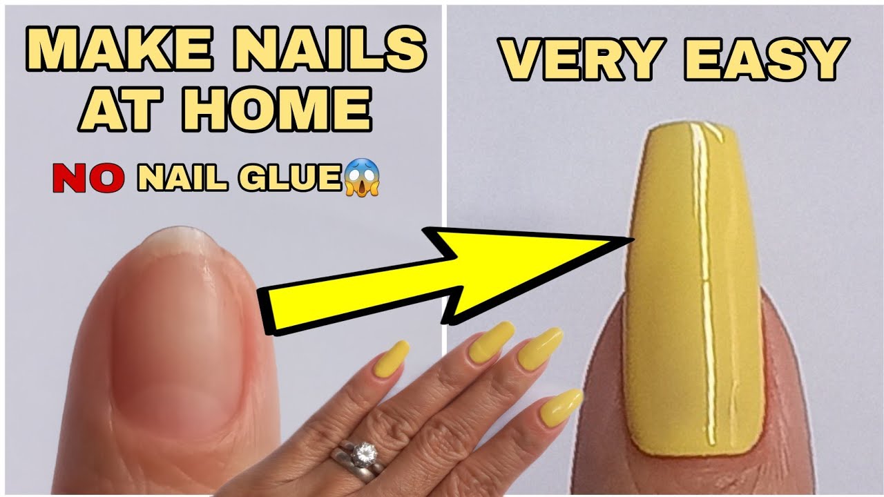 How to Make Fake Nails that Look Real with Plastic 2022 | Make Your Own Nail at Home | Diy Fake nail