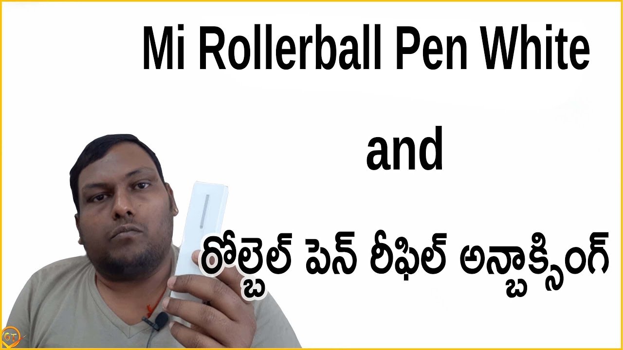Mi Rollerball Pen White and  Rollerball Pen Refill  in telugu by ganeshtechintelugu