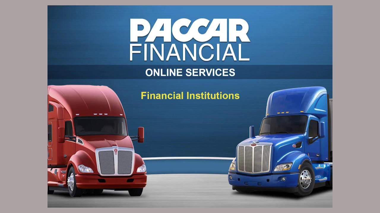 Add a Financial Institution | PACCAR Financial Online Services