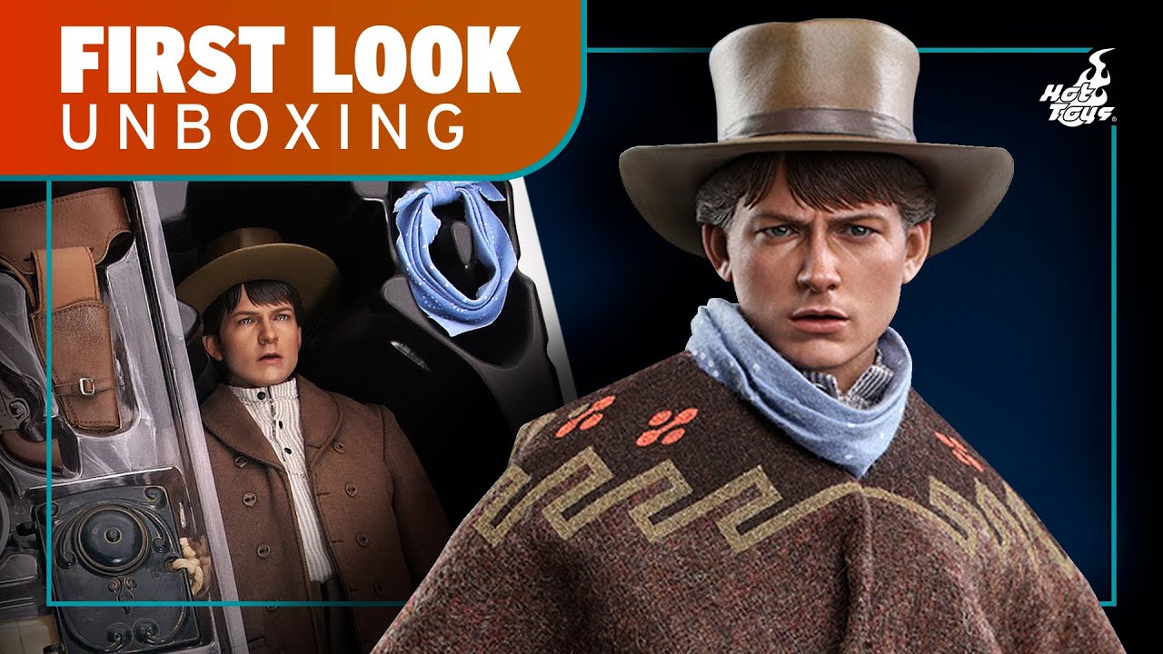 Hot Toys Marty McFly Back to the Future 3 Figure Unboxing | First Look