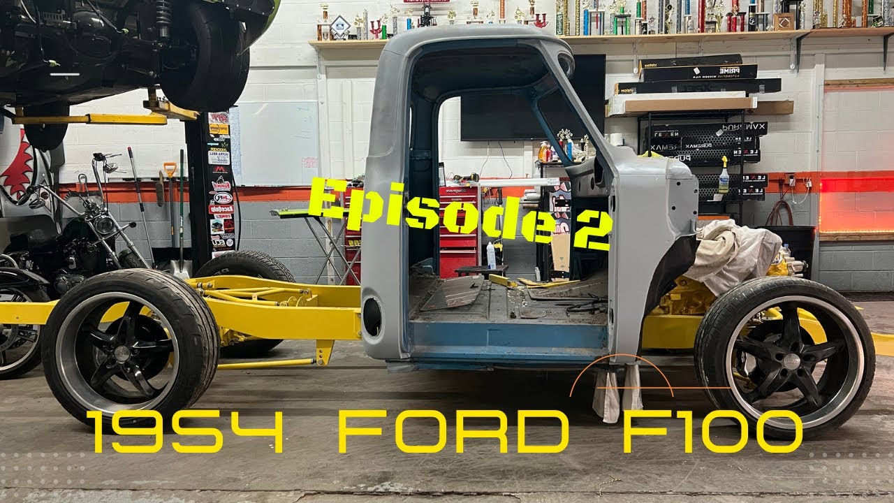 Building a 1954 Ford F100| taking the frame apart | ready for paint | episode 2