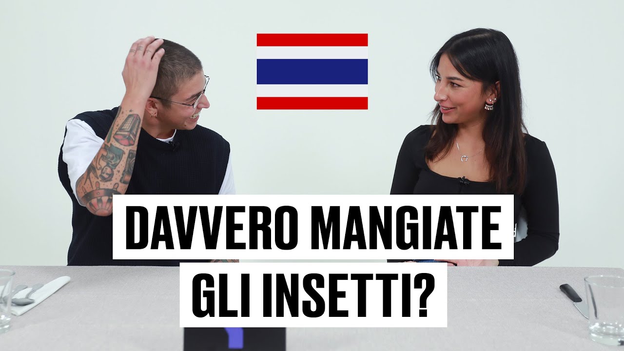 Italiano prova i piatti della cultura thailandese