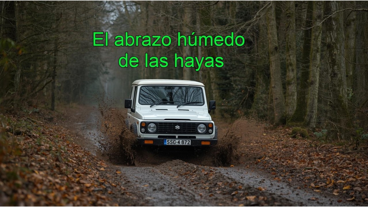 El abrazo humedo de las hayas 🌧️ empapado pero feliz 🚙 Suzuki Samurai