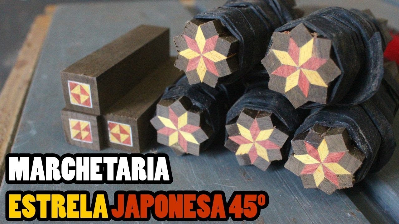 COMO FAZER MARCHETARIA ESTRELA JAPONESA 45º / SEM GABARITO