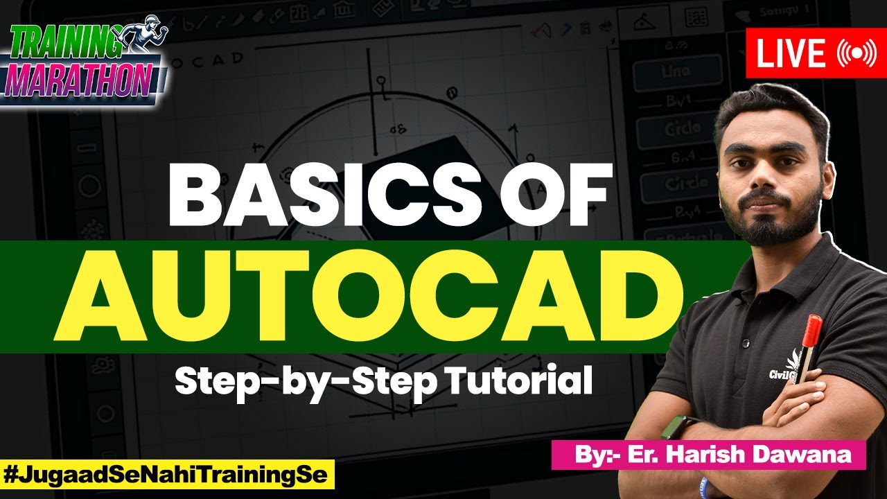 Learn AutoCAD Basics for Beginners in Hindi | Step-by-Step Full Tutorial | AutoCAD Basics