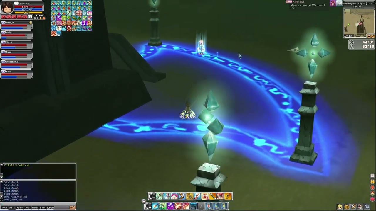 Celestia Luna Online War OUTLAWS VS NewForce