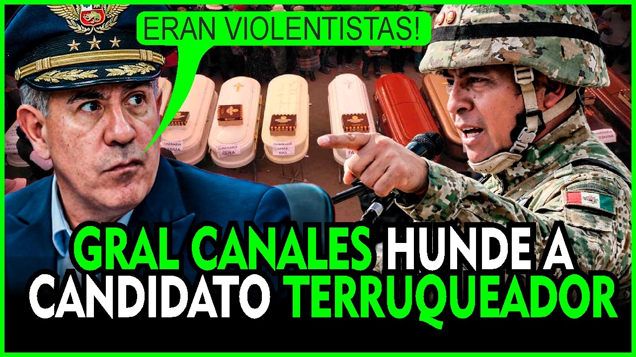 😱GRAL CANALES ARREMETE CONTRA GROZO: “¿35 AÑOS DE INTELIGENCIA Y NO VIO LA CORRUPCIÓN?”