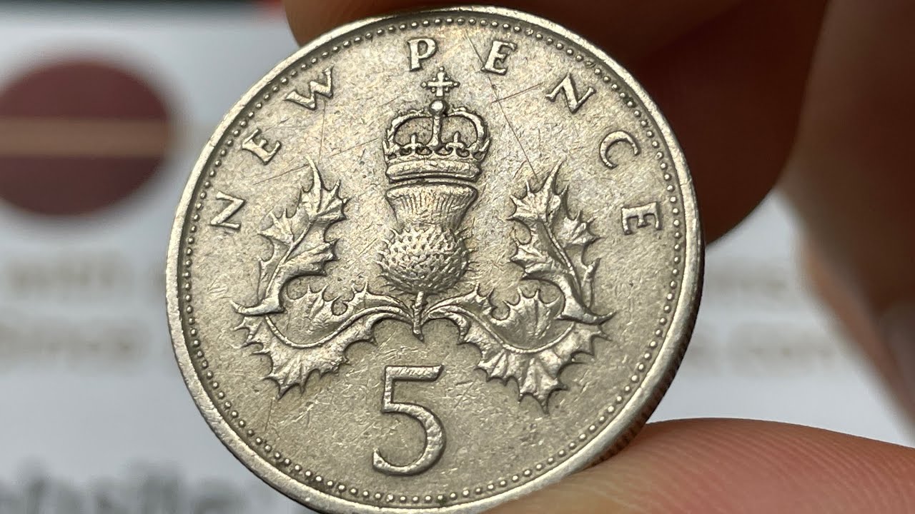 1969 United Kingdom 5 New Pence 5p Coin &bull;&nbsp;Values, Information, Mintage, History, and More