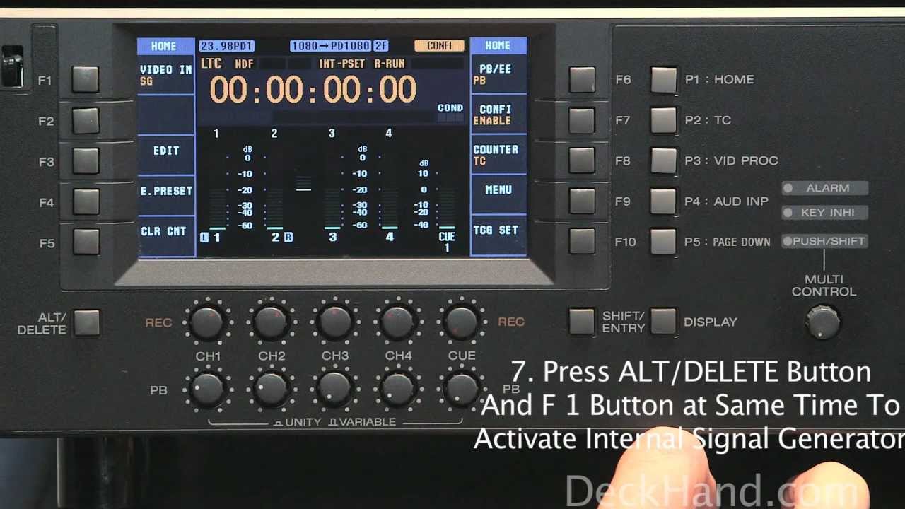 How to Set Video Black on a Sony HDW-D1800