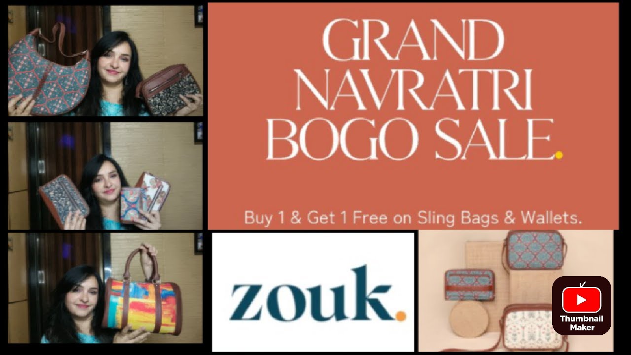 Zouk bags review | 100% vegan | handbags, sling, wallet | navratri offer BOGO buy one get one.