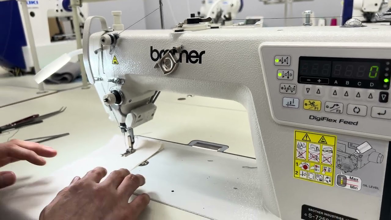 사절본봉(Lock Stitch) 재봉기( BROTHER S-7250) 계기판 조작방법