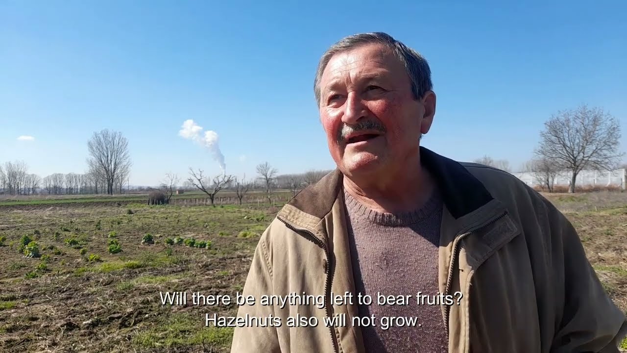 Novica Milenkovic, a farmer in Kličevac affected by giant coal mine and power plant