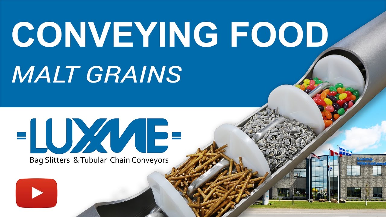 Conveying Food: Malt Grains - Food Conveyors - Tubular Conveyors - Sanitary Conveying Systems