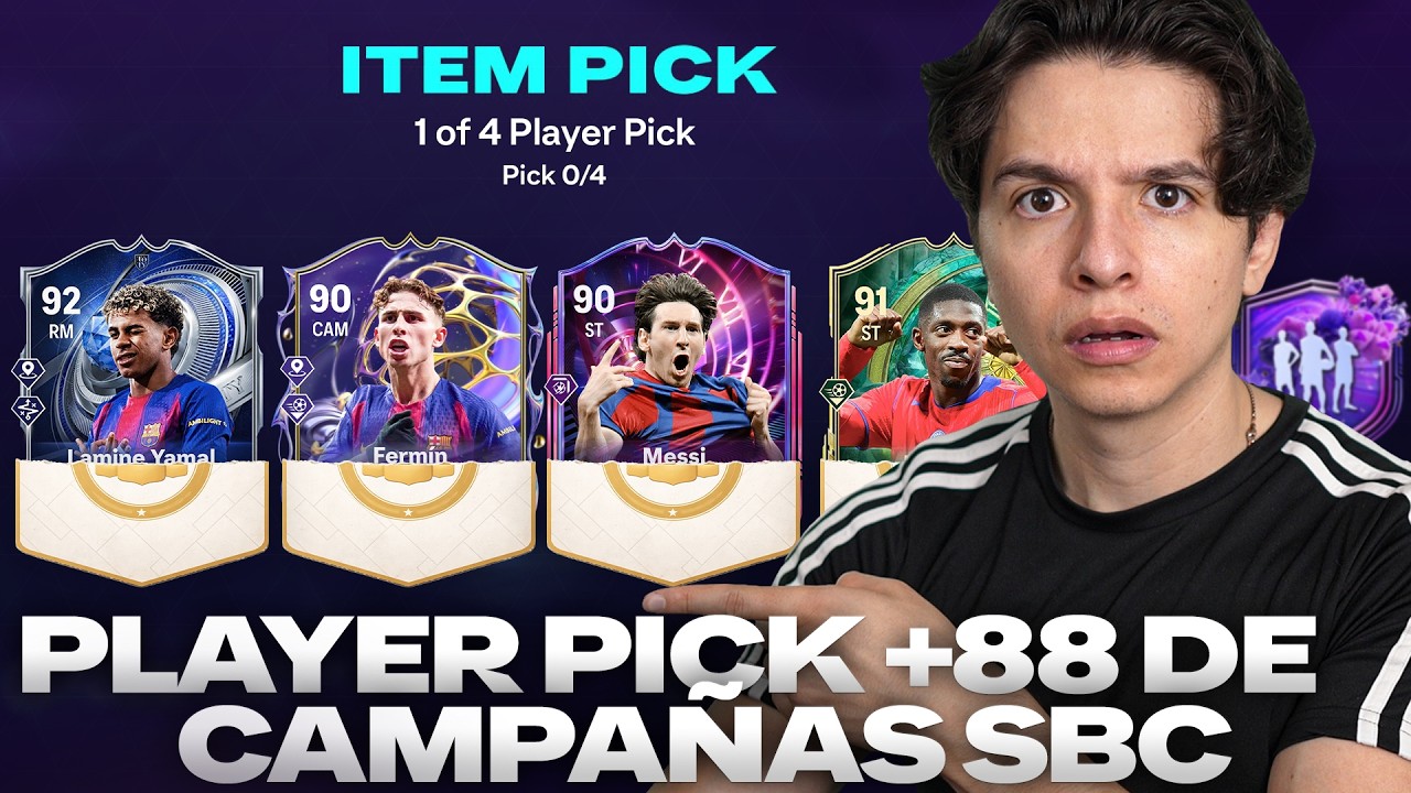 VALE LA PENA EL PLAYER PICK DE CAMPAÑAS +88 4 ELECCIONES?! | ABRIENDO PLAYER PICKS DE JUGADORES
