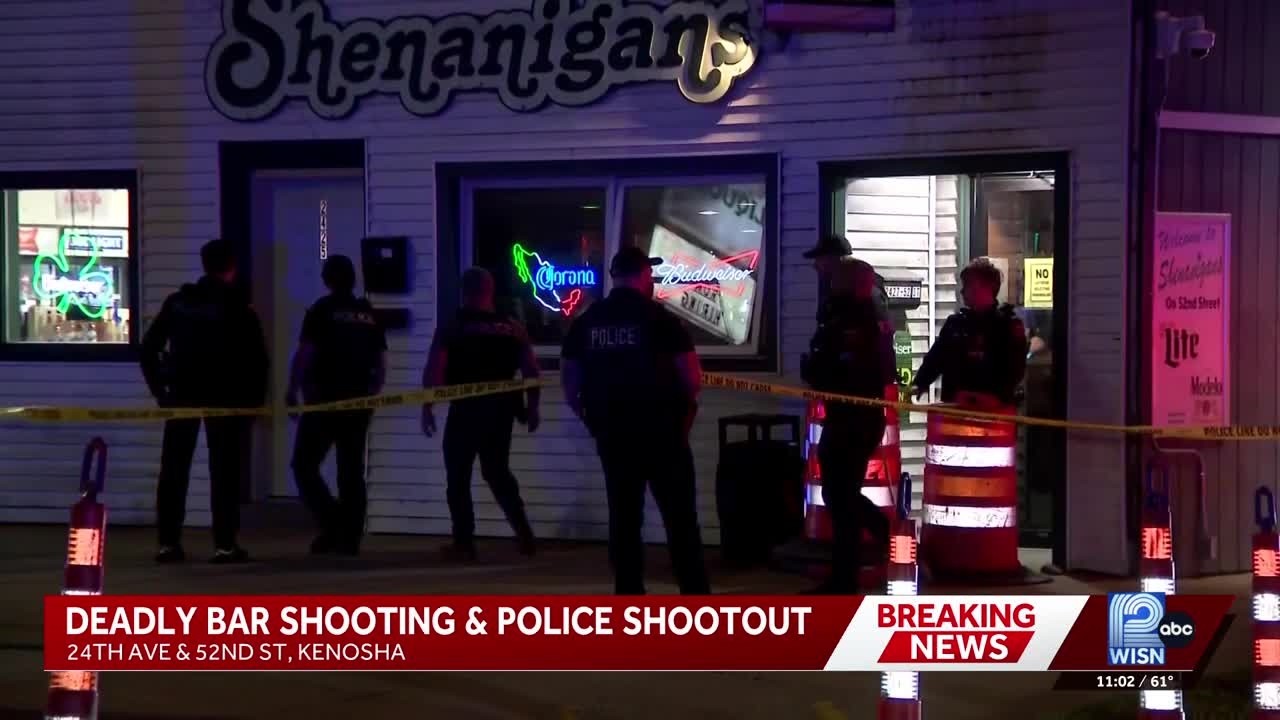 Kenosha police: Suspect in custody after deadly bar shooting and police shootout