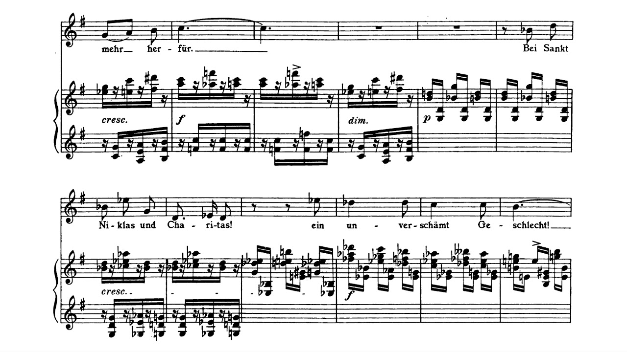 Richard Strauss - Drei Lieder der Ophelia (Op. 67, No. 1-3) [Score Video]