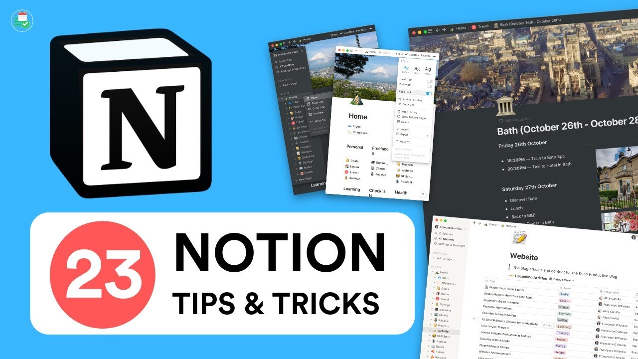 23 Notion Tips, Hacks & Tricks
