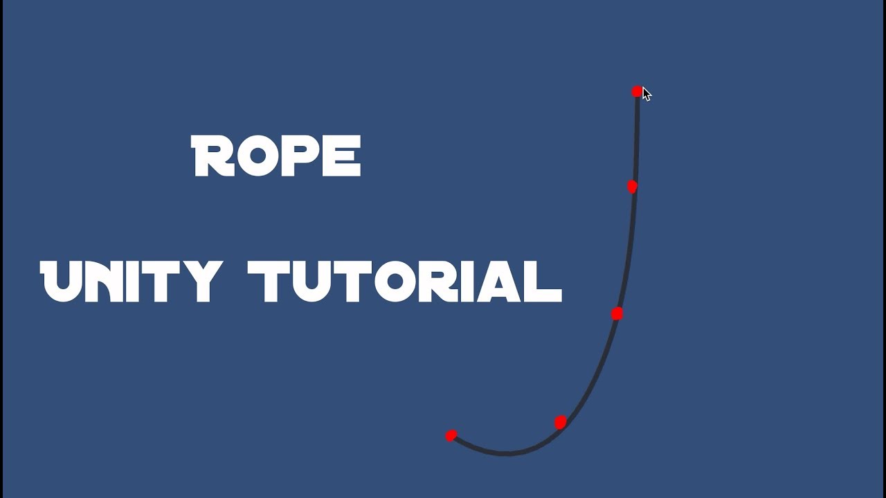 2D Rope Tutorial - Make Swinging Rope in Unity (Verlet Integration)