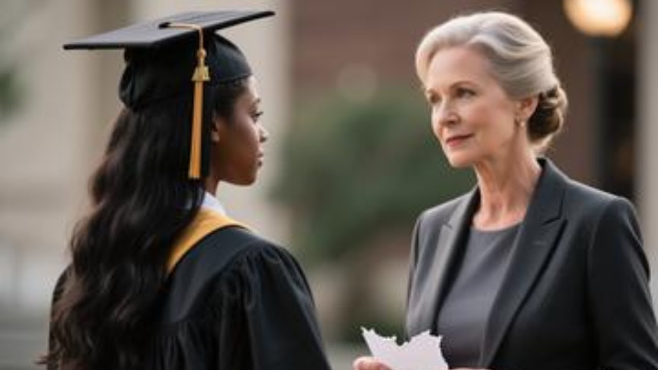 Principal Tears African American Girl's College App 
