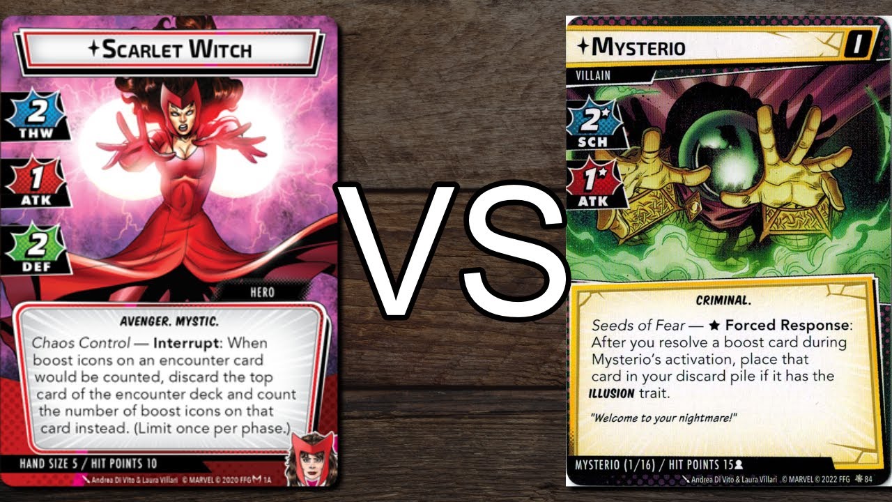 Scarlet Witch vs. Mysterio - Marvel Champions the Card Game