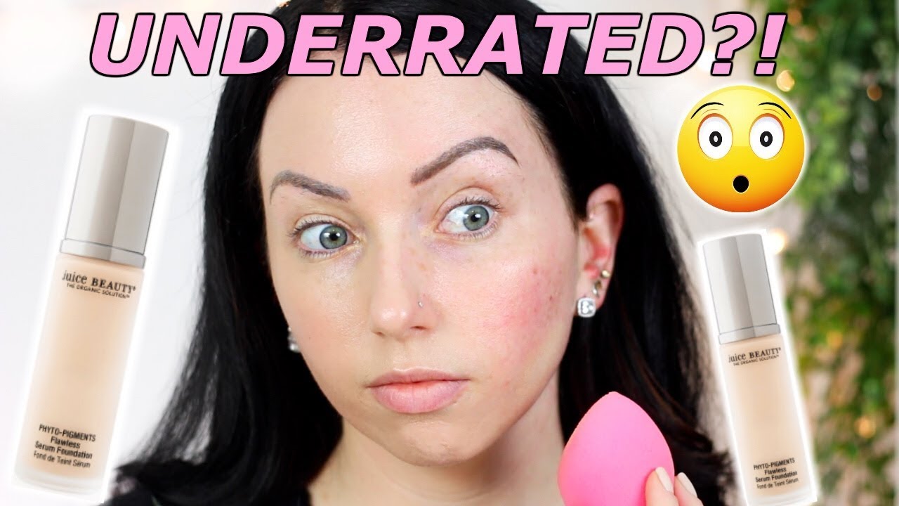 FLAWLESS SERUM FOUNDATION?! Juice Beauty Phyto Pigments! {First Impression Review & Demo!}