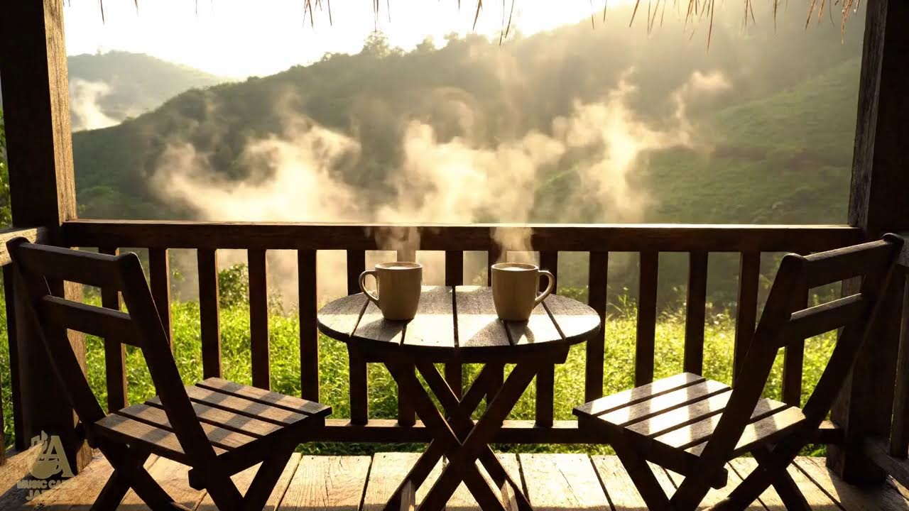 Cozy Morning Jazz Cabin for Positive Energy | Gentle Lakeside Jazz Background Music for Work ☕☕☕