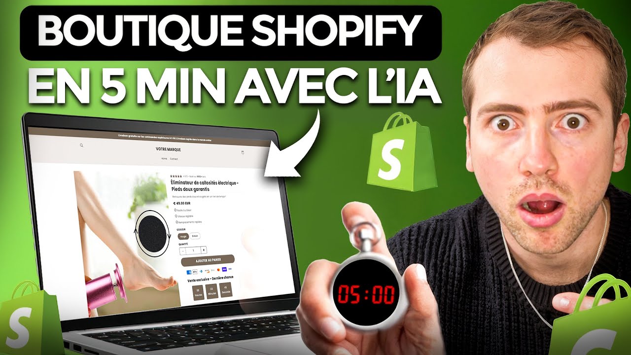Comment créer une boutique Shopify en 5 Min avec l'IA