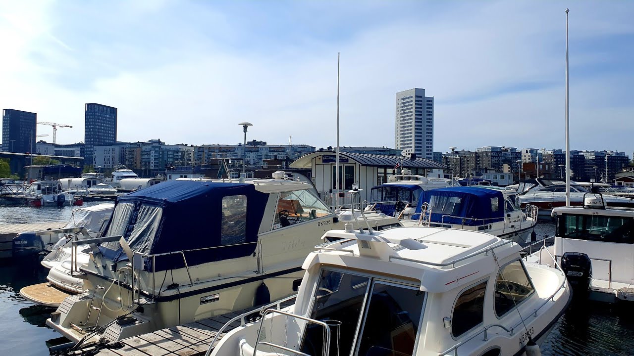 🇸🇪 Stockholm walk - Huvudsta to Pampas Marina | Sweden 4K #423
