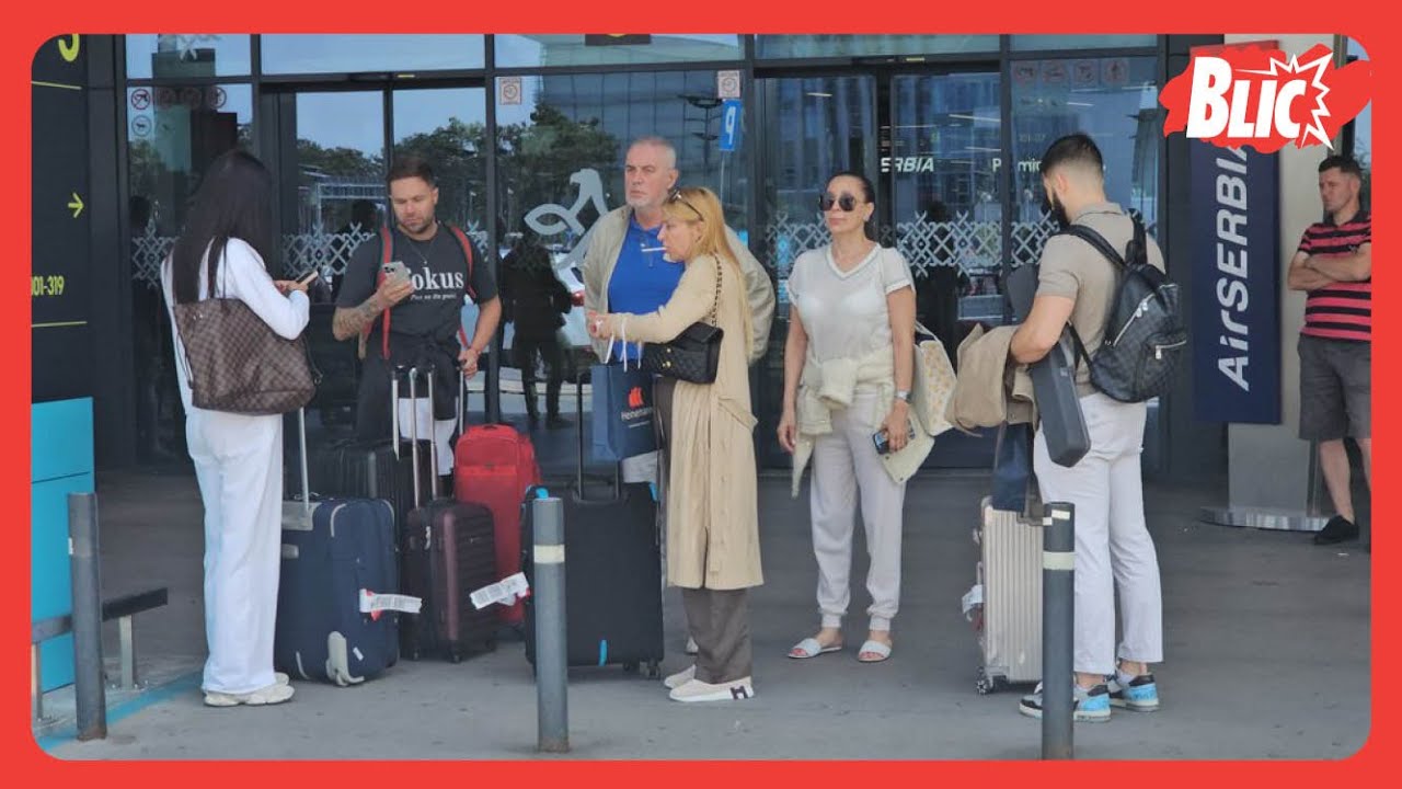 CECA, BOGDANA I LIDIJA ZAJEDNO NA AERODROMU: U ruci papreno skupa torba, a tek Bogdanine patike
