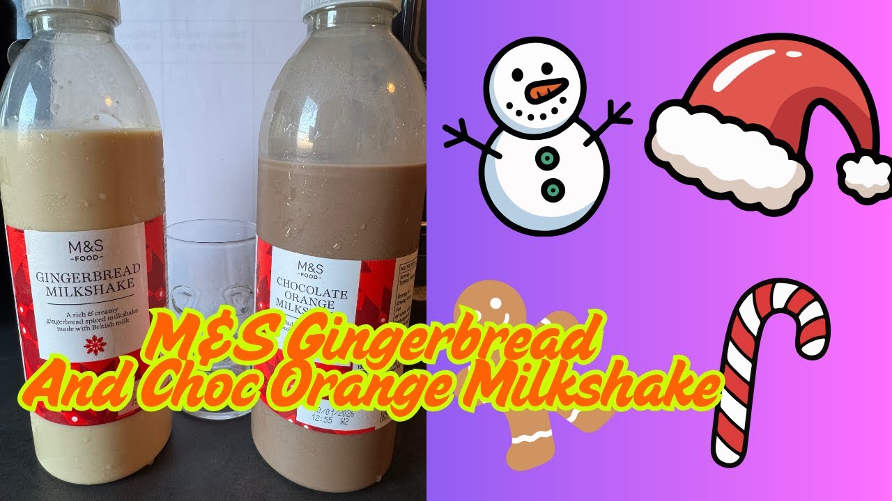 Indulging in M&S Gingerbread And Chocolate Orange Milkshake!!