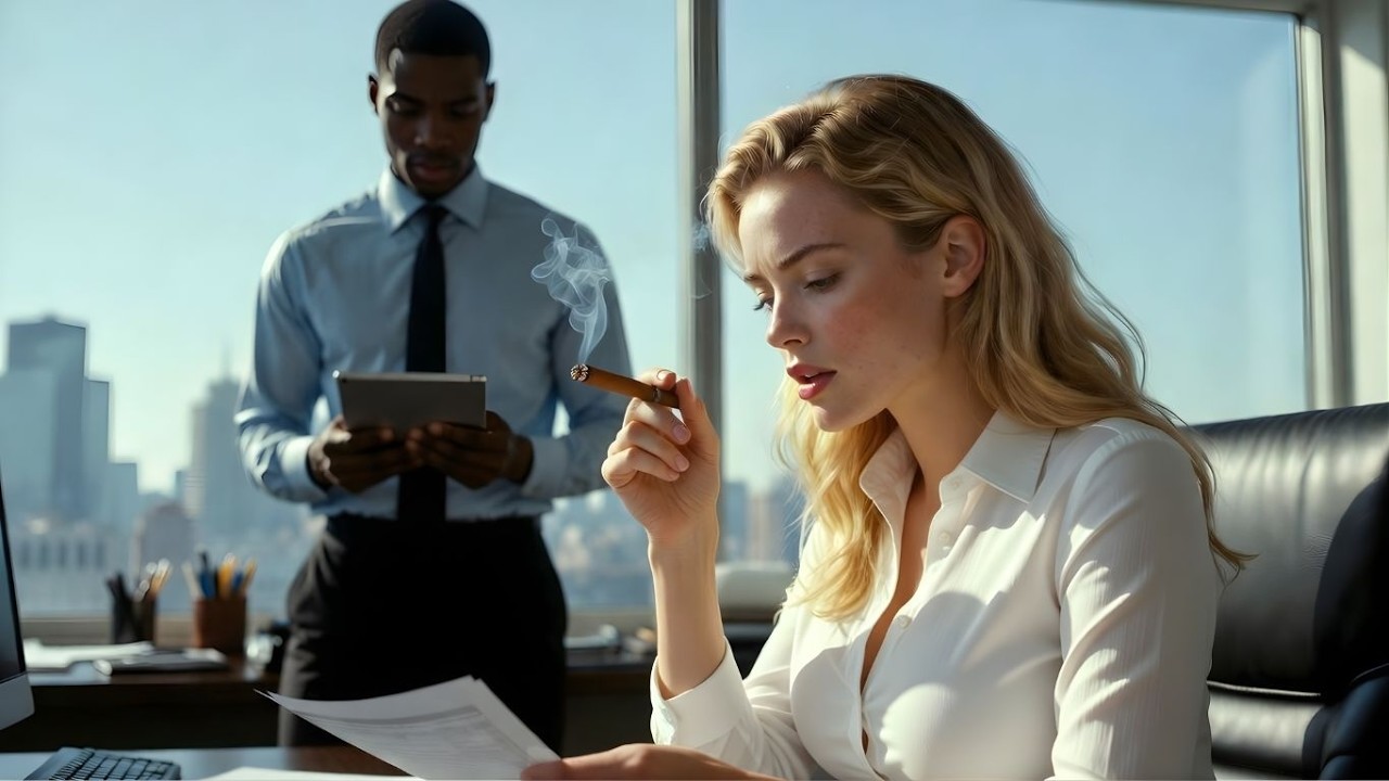 “I Have a Date” Black Single Dad Says to Female CEO — Jealous Boss Lights Cigarette & Stays Quiet