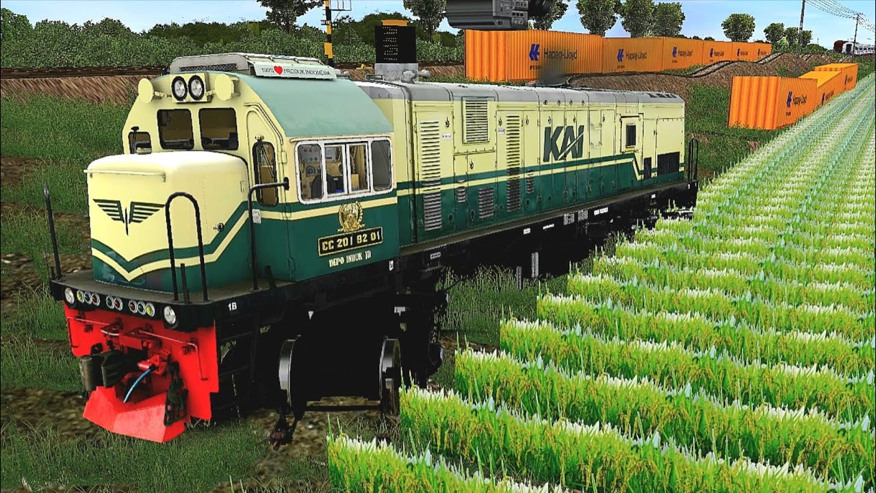 Kereta Api Anjlok ke Rel buntu part 6 #keretaapi #keretaapiindonesia #trainzsimulator