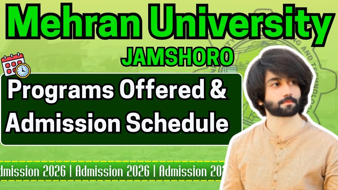 Mehran University Admission Schedule 2026 I MUET Admission 2026 I MUET Entry Test Preparation 2026