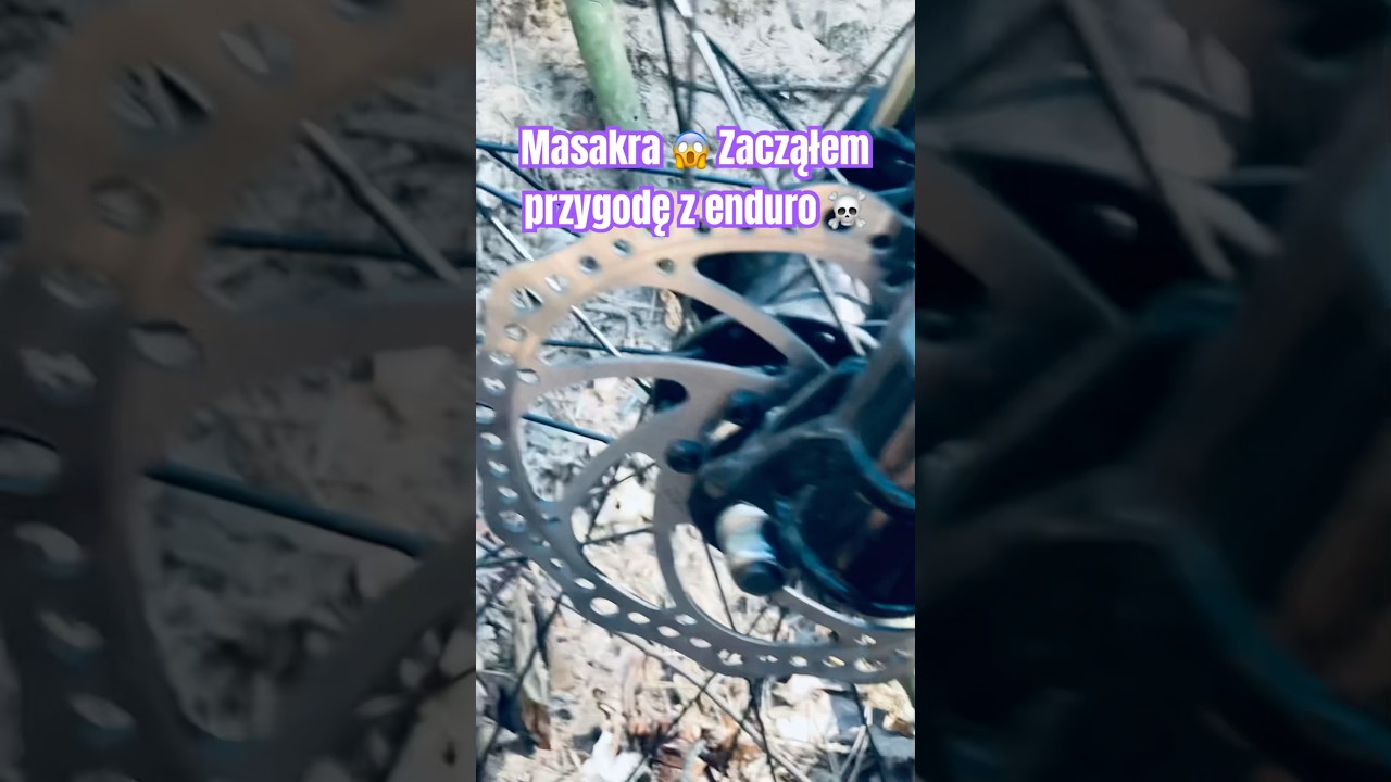 Masakra 😱 Zacząłem przygodę z enduro ☠️ #rower #enduro #bike #mtb
