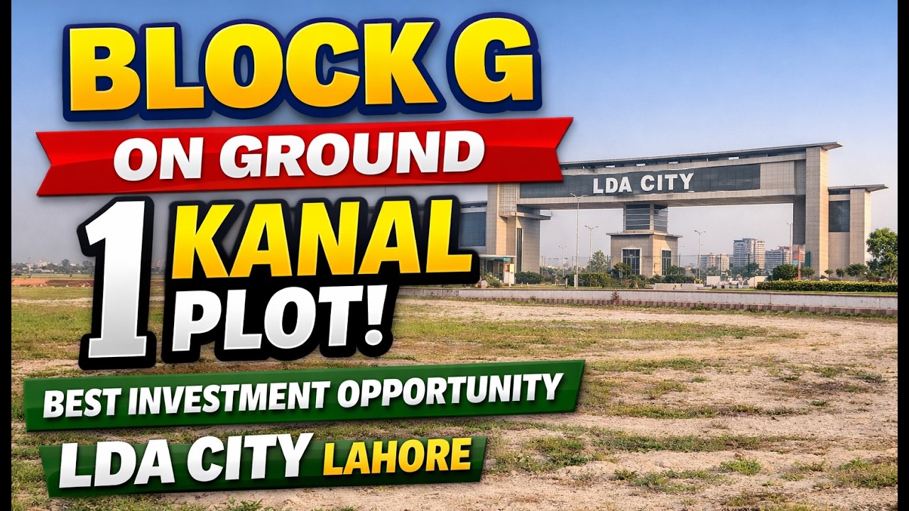 LDA CITY G Block 1 Kanal On Ground Investment Opportunity Available with the Reasonable Demand. #lda