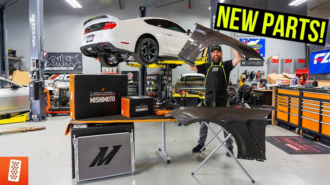 Building and Heavily Modifying a 2020 Ford Mustang GT: Part 7: New Fenders! Mishimoto Parts!