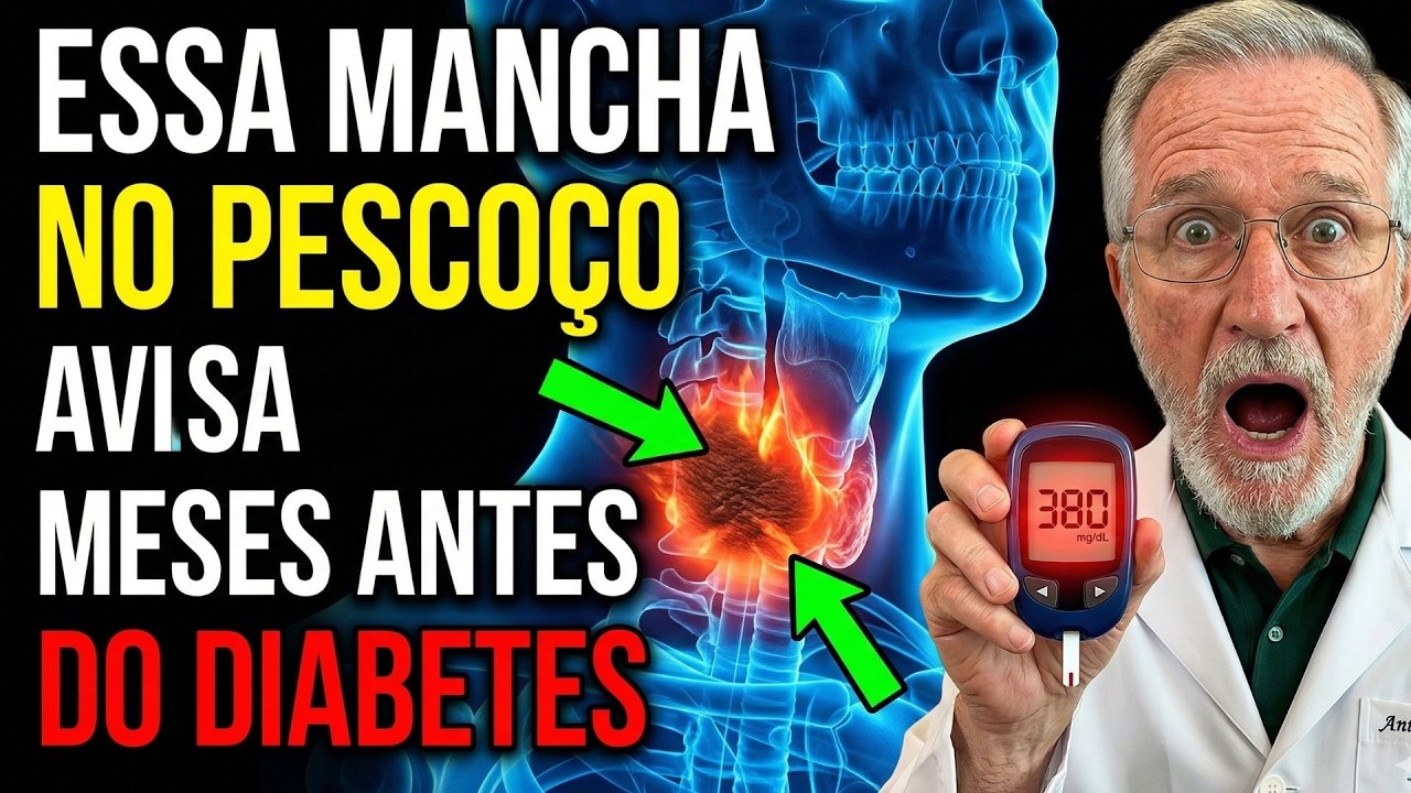 Essa mancha no pescoço te avisa meses antes do diabetes (VEJA OS SINAIS)