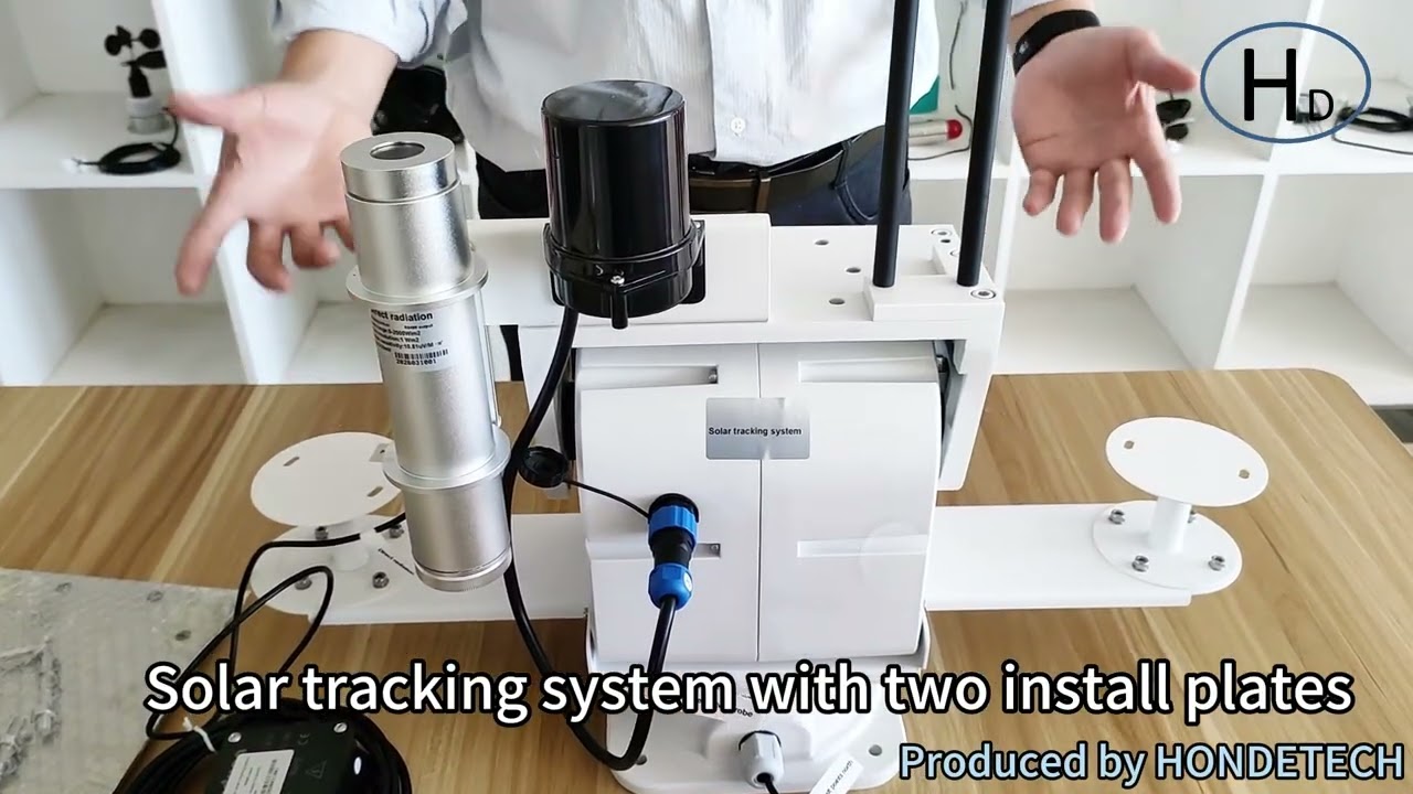 Solar tracking system with two install plates