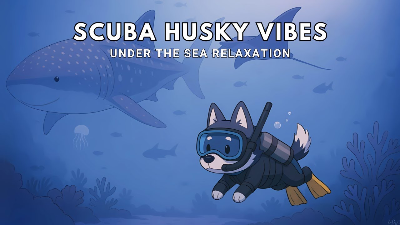 Ocean Chill Vibes 🌊🐾 | Underwater Lofi with the Scuba Husky