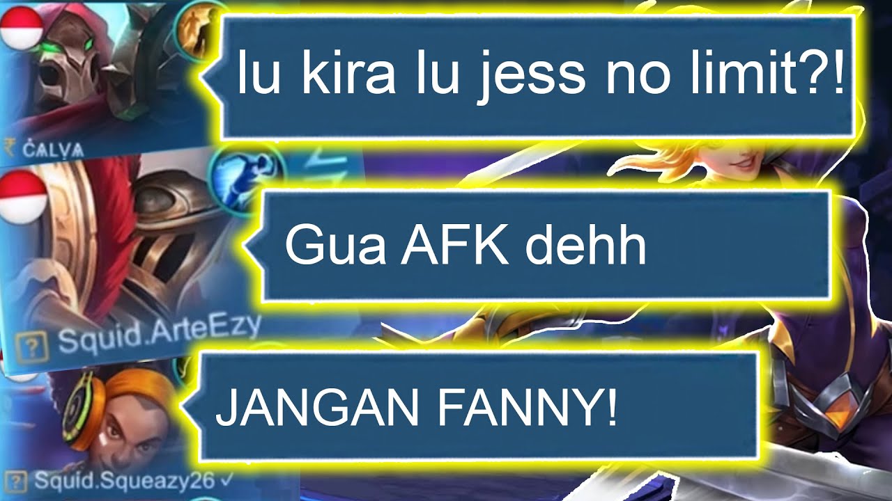Prank Fanny Darat,  Pertandingan : 23, Winrate : Tidak Ada - Mobile Legends