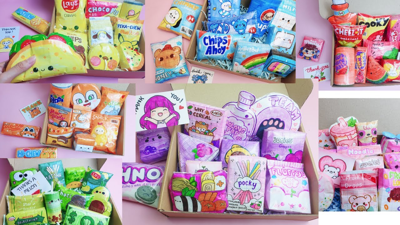 TỔNG HỢP VIDEO GÓI HÀNG SQUISHY THEO TÔNG MÀU| 3D paper Squishy | Squishy giấy tự làm|Packing order