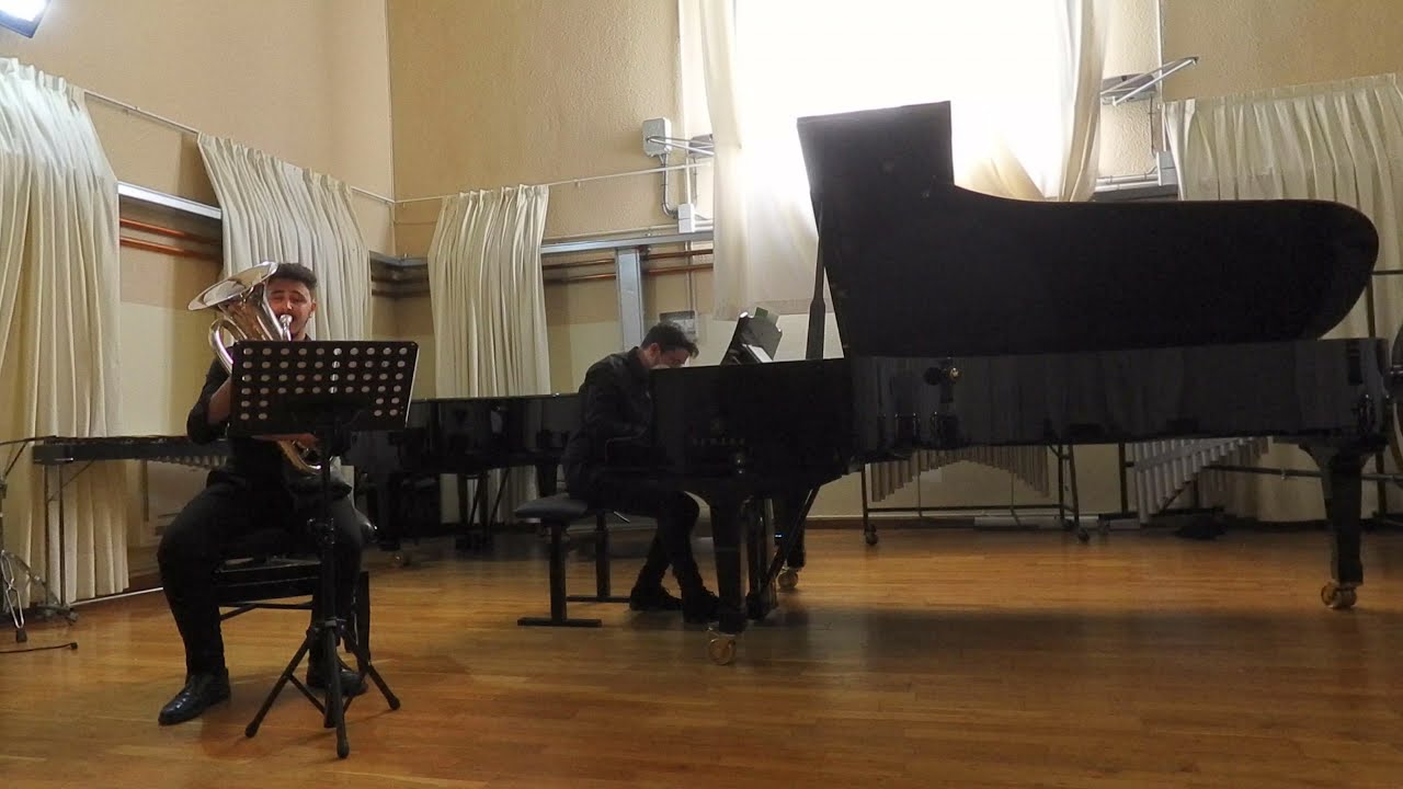 Diego Lagares Lepe. Sonata en Lam para arpeggione y piano. Schubert. Aula de Tuba del CSM de Sevilla