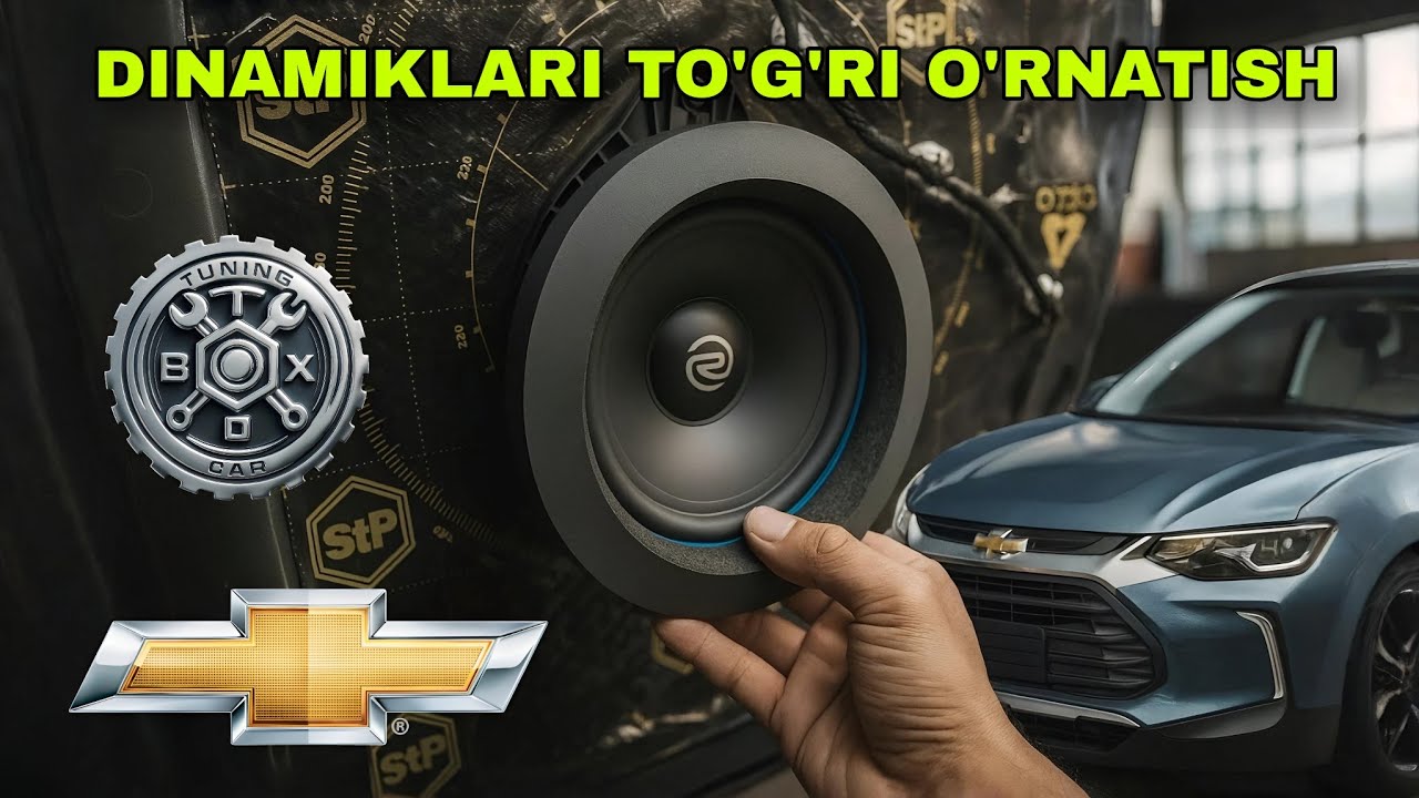 CHEVROLET TRACKER GA RECOIL DYNAMIKLAR O&lsquo;RNATILDI  УСТАНОВКА ДИНАМИКОВ RECOIL НА CHEVROLET TRACKER