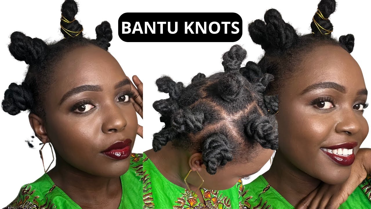 How to Do Bantu Knots on Natural 4C Hair | Protective Style Tutorial