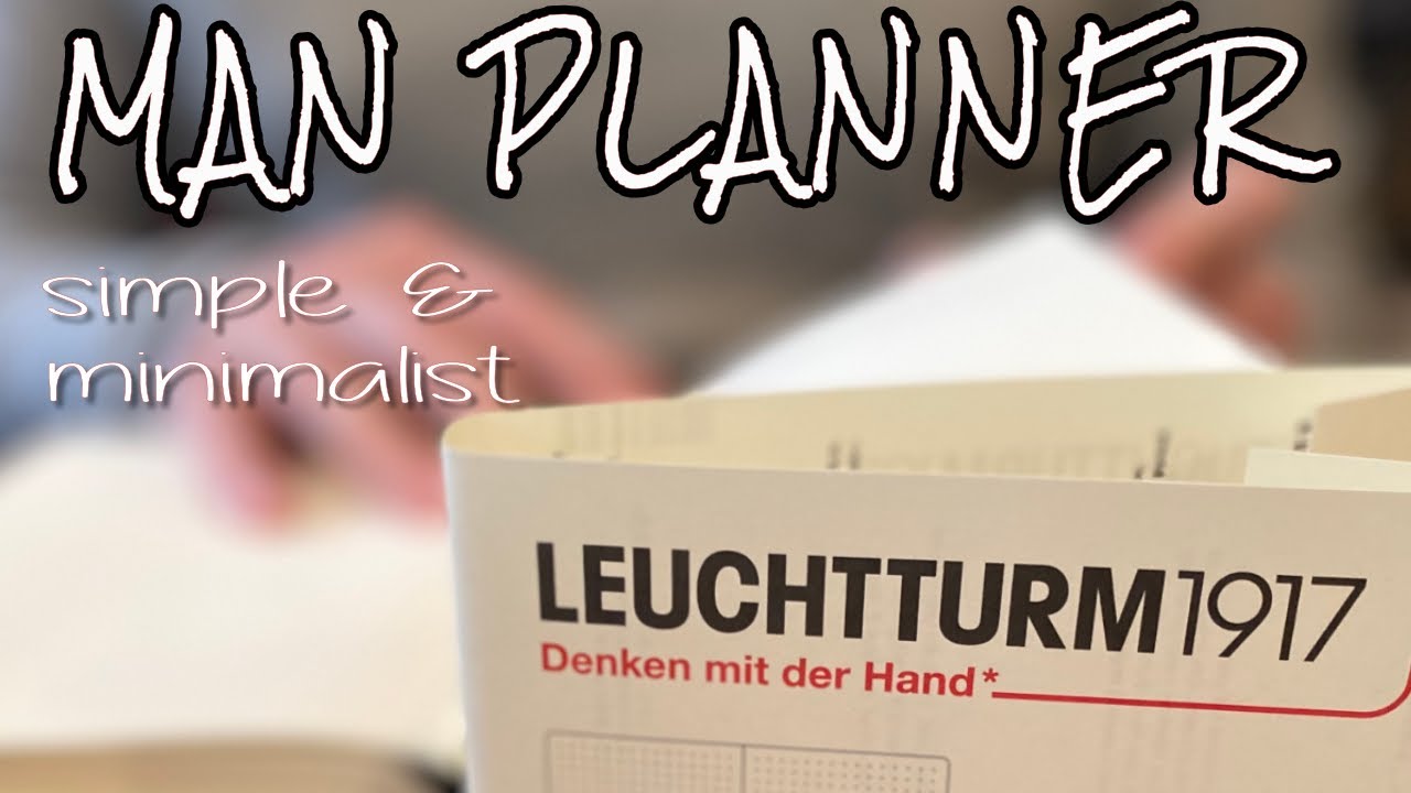 MAN PLANNER || BULLET JOURNAL || HOW TO MAKE A MINIMAL PLANNER || FUNCTIONAL PLAN WITH ME