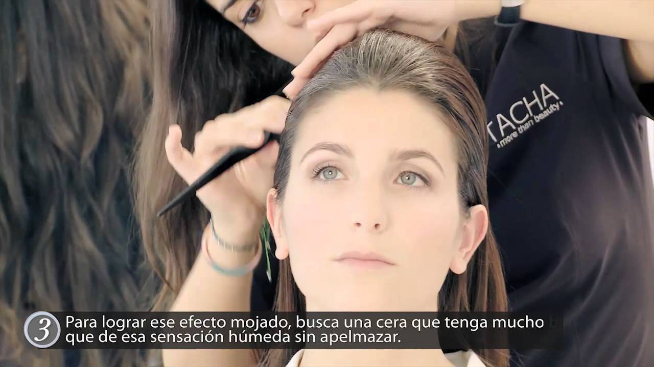 Un peinado con dos texturas