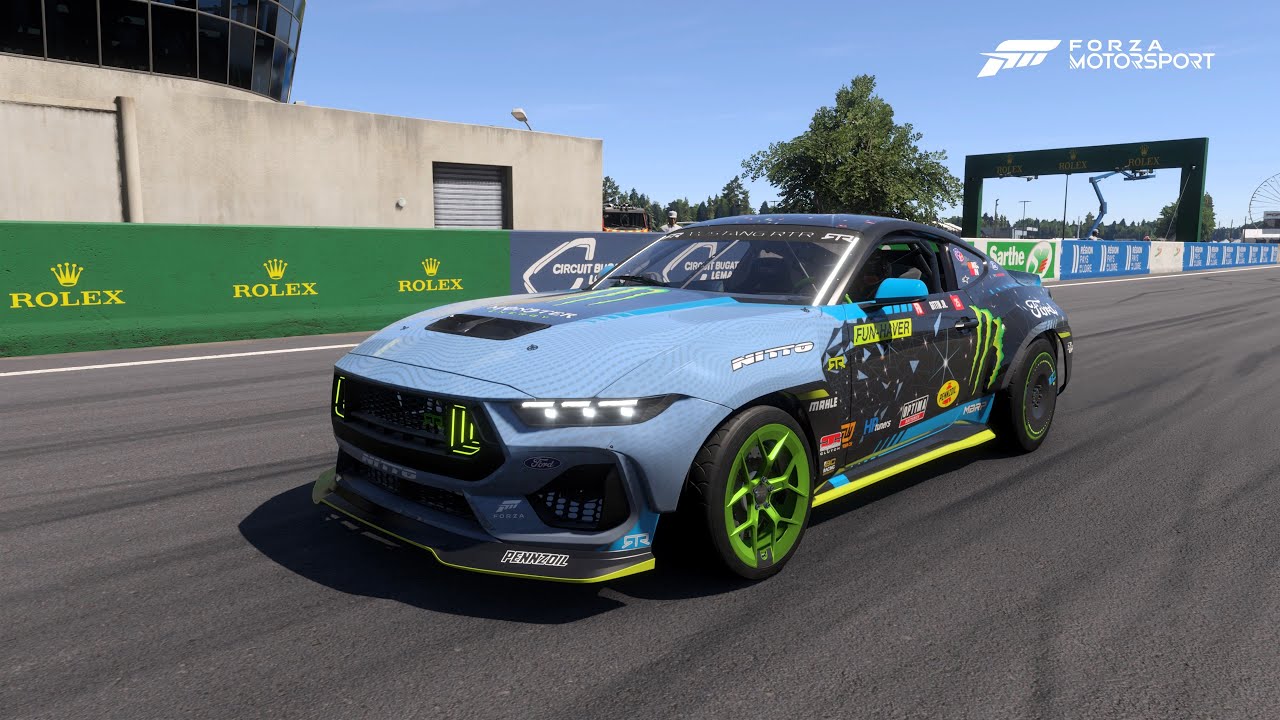 Forza Motorsport . Ford #25 Mustang RTR '2024' . Car Test Drive Burnout Speed Crash .