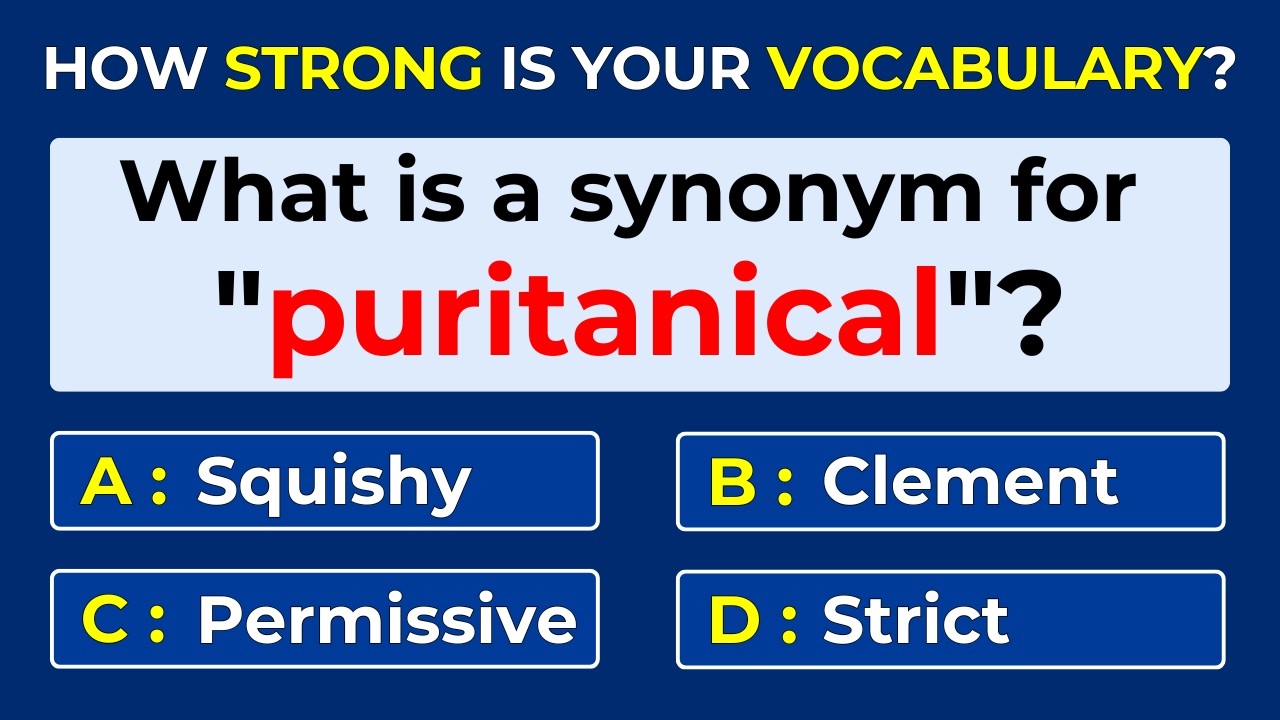 How Strong Is Your Vocabulary? Only 2% Can Score 30/30! Synonyms | #challenge 67